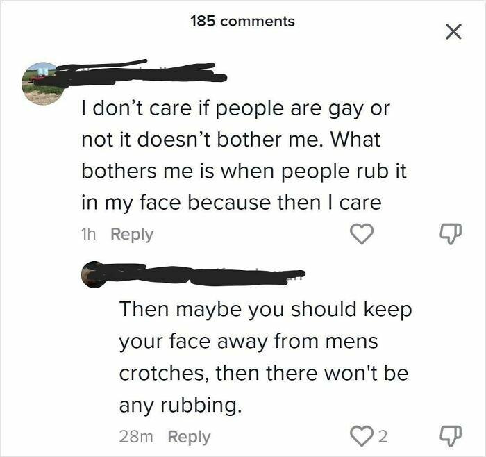 Homophobe Gets Owned On TikTok Thread