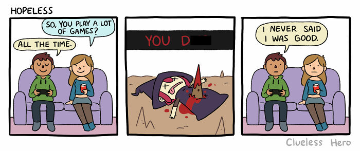 These “Clueless Hero” Comics Perfectly Capture What It Feels Like To Live Inside A Video Game (54 New Pics)