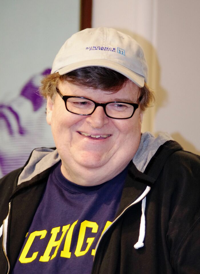 American Director, Producer, and Activist Michael Moore, 72