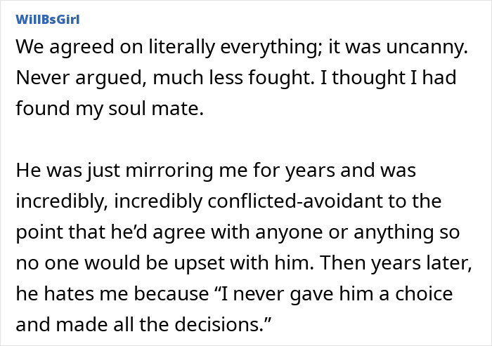 A personal story from WillBsGirl about relationship red flags and unresolved conflict, highlighting why some people end things.