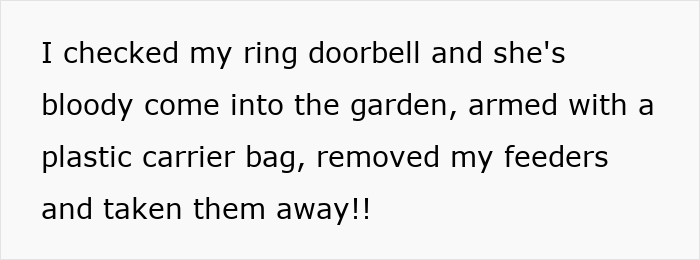 Tenant Mortified After Noticing Landlady Removes Her Bird Feeders, Considers Involving Police