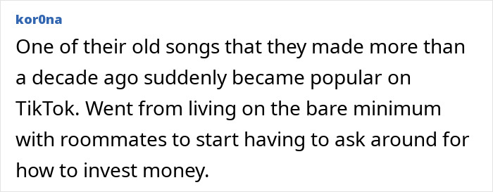 Old song becoming popular on TikTok led to unexpected wealth and investing questions