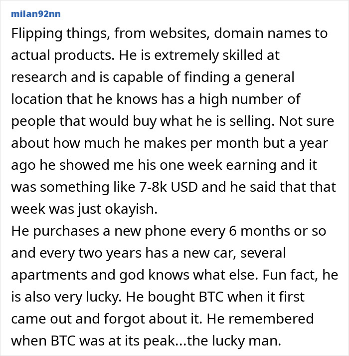 Flipping websites and products with high earnings and Bitcoin luck