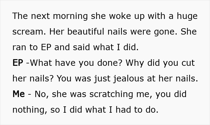 Conversa de texto em que a mãe não acredita ou defende o filho, então outra pessoa resolve o problema com as próprias mãos.