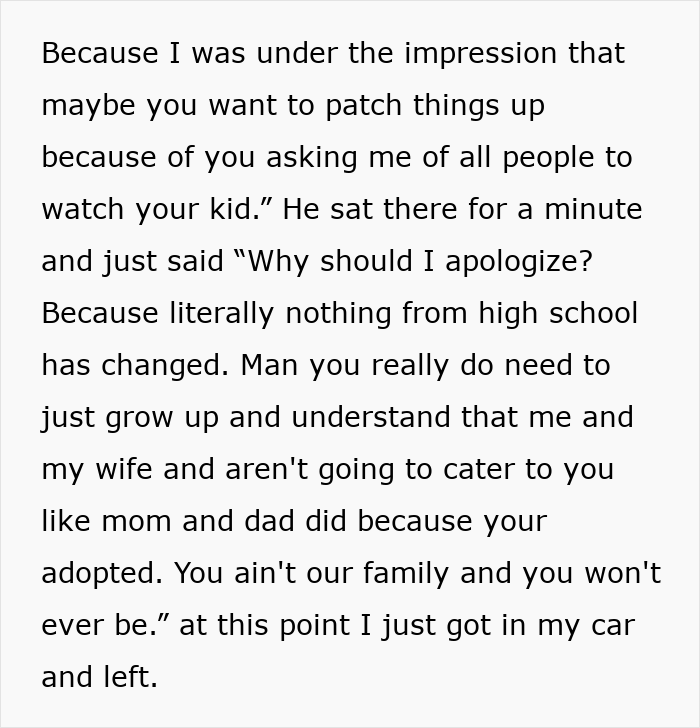 Toxic Bro Torments Adopted Sis For Years, She Gets Last Laugh After Being Asked To Babysit His Kid