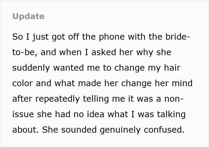 Man Of Honor Told To Change His Blue Hair For Wedding, Bride Uncovers Mom's Meddling Just In Time Man Of Honor Told To Change His Blue Hair For Wedding, Bride Uncovers Mom's Meddling Just In Time
