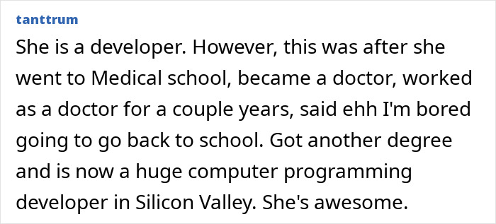 Developer career success after switching from medicine