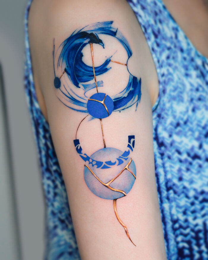 Tattoos Inspired Japanese Kintsugi Tatuaggidiporcellana