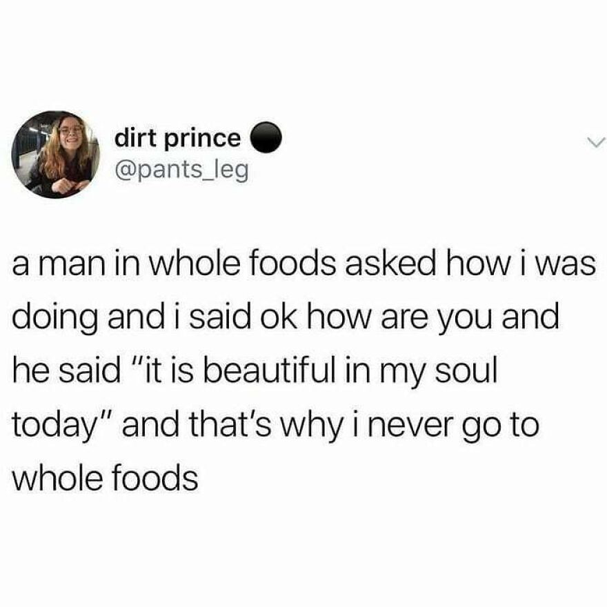 Social media post humor with a conversation reflecting nature vibes, perfect for camping and hiking memes lovers.