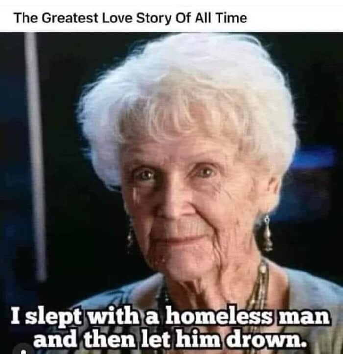 Elderly woman with white hair in a meme from 90s memes evoking a wild and amazing nostalgia ride.