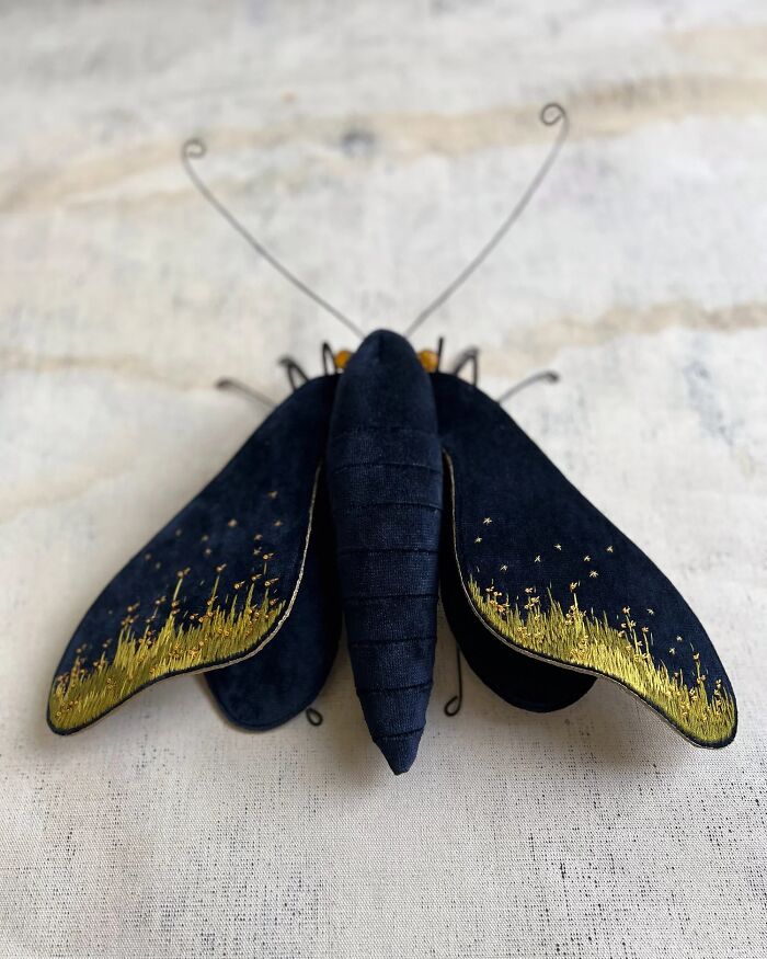 34 Textile Moth Sculptures By Larysa Bernhardt That Look Like They Flew Out Of A Dream