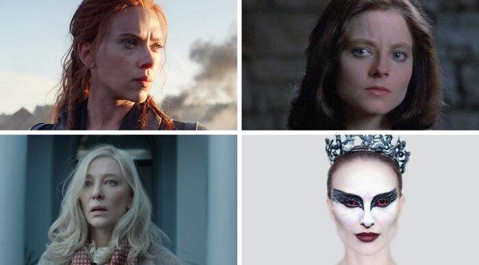 Four close-up portraits of women with serious expressions, representing characters in the choose one lose the rest poll.