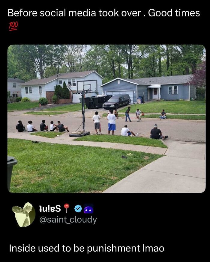 Kids playing together outside in a neighborhood, capturing funny and interesting moments to make your day better.