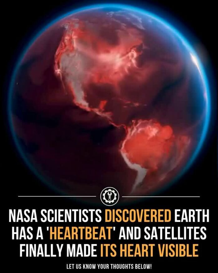 Image of Earth showing a glowing heartbeat pattern, illustrating fascinating facts about how everything is made.