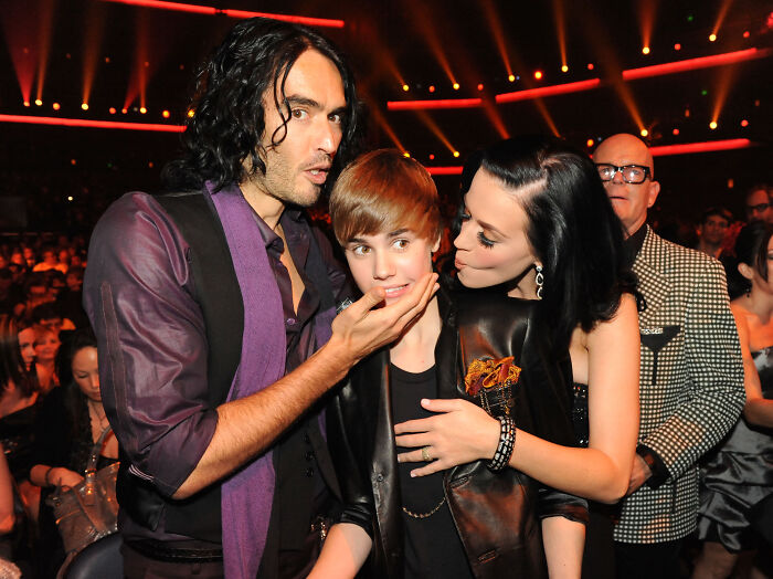 This Picture Of Russell Brand And Katy Perry With Justin Bieber Is Uncomfortable To Look At