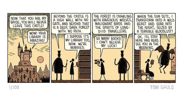 52 Brilliant Comics By Tom Gauld That Turn Books, Art, And Science Into Pure Genius