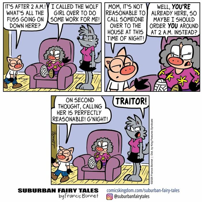 This Cartoonist Creates Hilarious Comics About Pigs And Wolves, And Each One Ends With The Perfect Twist-Interview