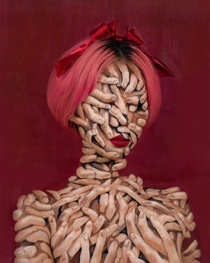 Korean Artist Goes Viral For Transforming Herself Into Mind-Bending Optical Illusions Without Any Photoshop (31 New Pics)