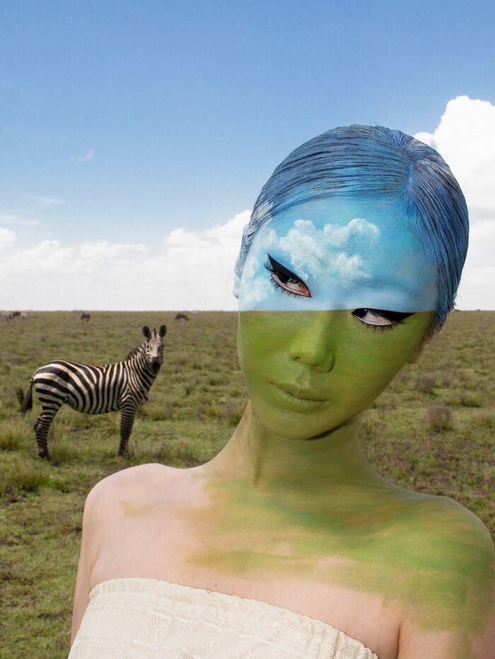 Korean Artist Goes Viral For Transforming Herself Into Mind-Bending Optical Illusions Without Any Photoshop (31 New Pics)