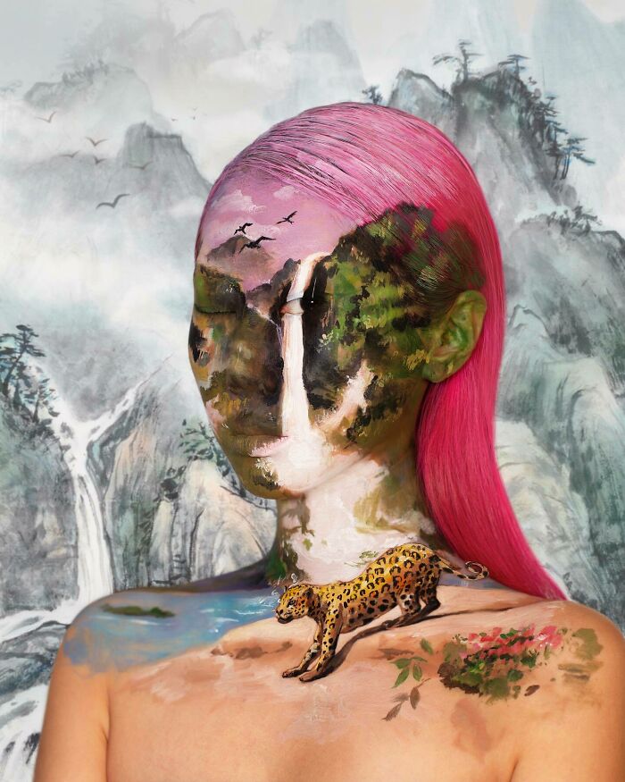 Korean Artist Goes Viral For Transforming Herself Into Mind-Bending Optical Illusions Without Any Photoshop (31 New Pics)