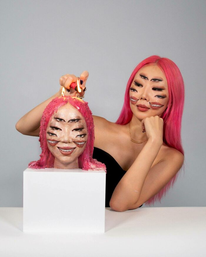 Korean Artist Goes Viral For Transforming Herself Into Mind-Bending Optical Illusions Without Any Photoshop (31 New Pics)