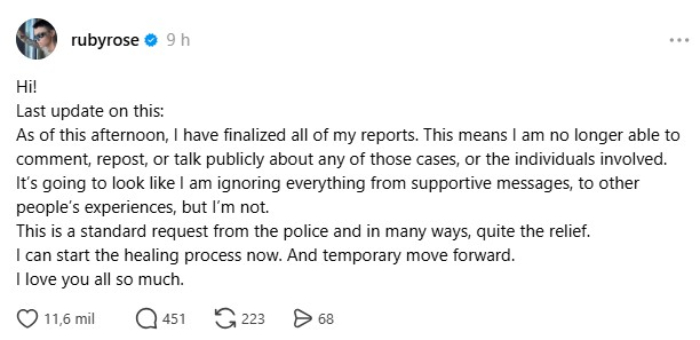 "I Can Start The Healing Process Now": After Making Grave Accusations Against Katy Perry, Ruby Rose Gives New Update On Case "I Can Start The Healing Process Now": After Making Grave Accusations Against Katy Perry, Ruby Rose Gives New Update On Case