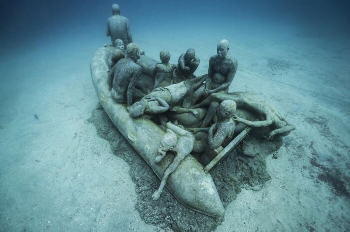 The Raft Of Lampedusa, Museo Atlántico, Lanzarote, Spain