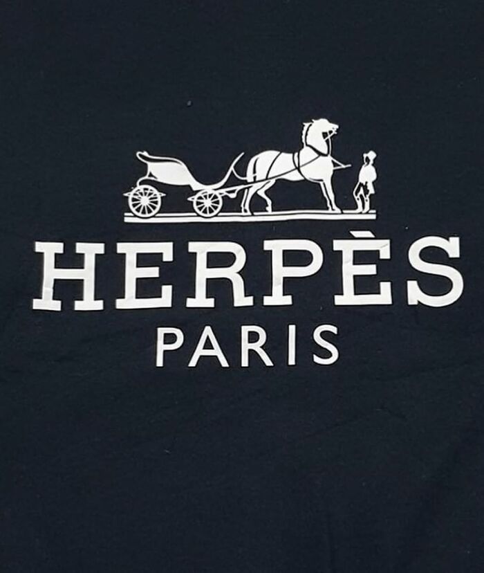 Funny bad T-shirt design featuring a misspelled Paris brand logo with a horse and carriage illustration.