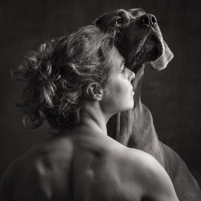 These Studio Portraits Capture The Deep, Silent Bond Between Dogs And Their Humans (30 Pics)