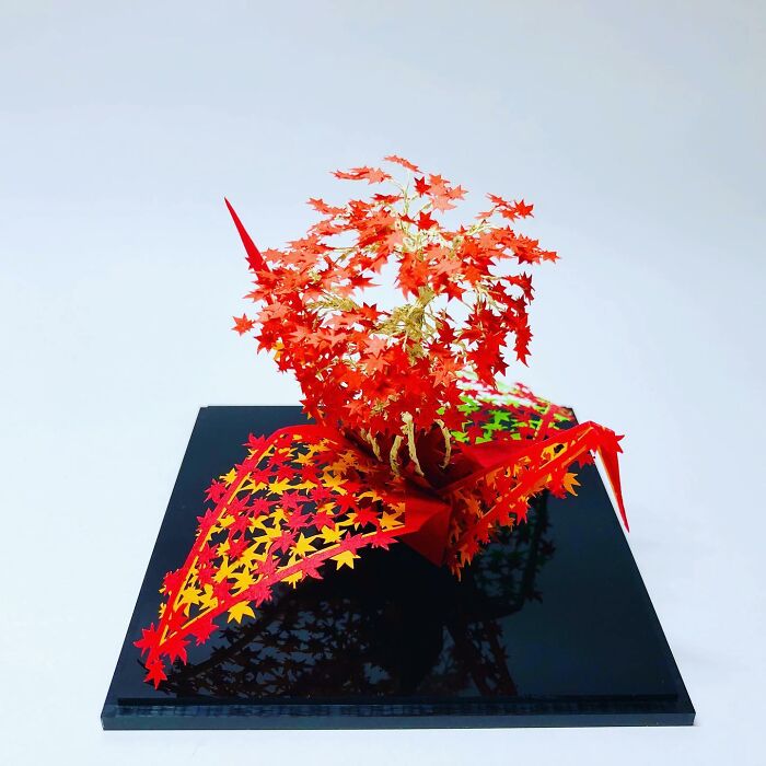 This Artist Transforms Paper Into Poetry With Thousands Of Delicate Origami Cranes