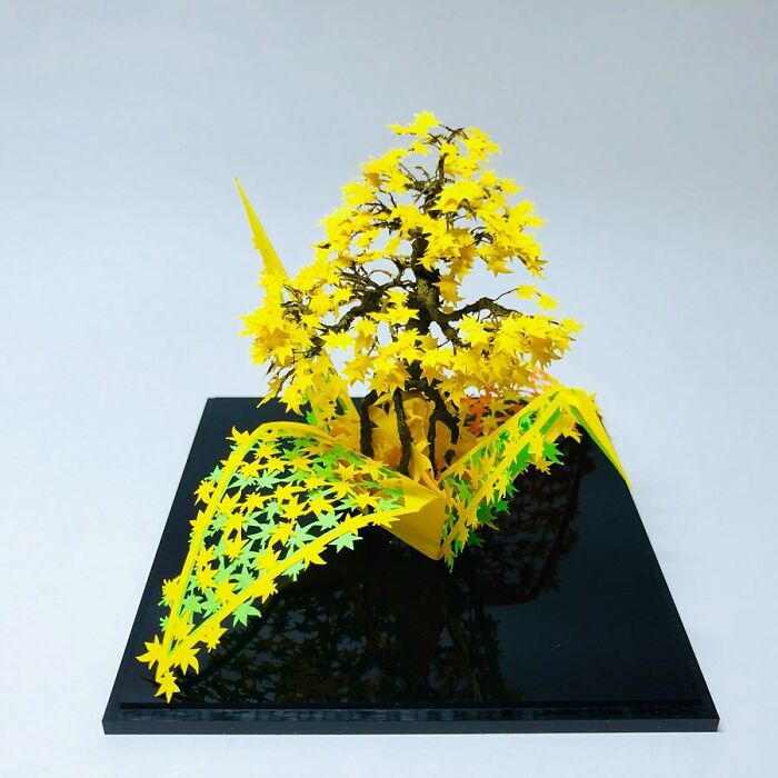 This Artist Transforms Paper Into Poetry With Thousands Of Delicate Origami Cranes