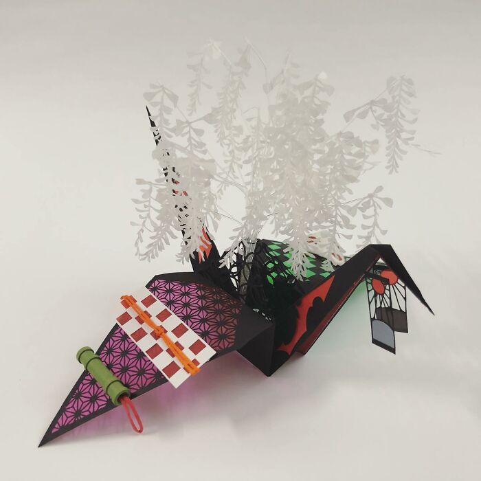 This Artist Transforms Paper Into Poetry With Thousands Of Delicate Origami Cranes