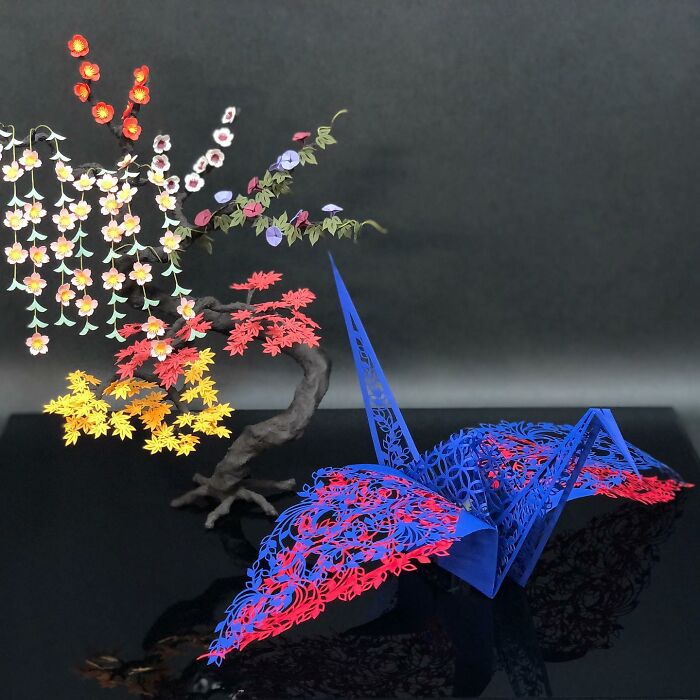 This Artist Transforms Paper Into Poetry With Thousands Of Delicate Origami Cranes