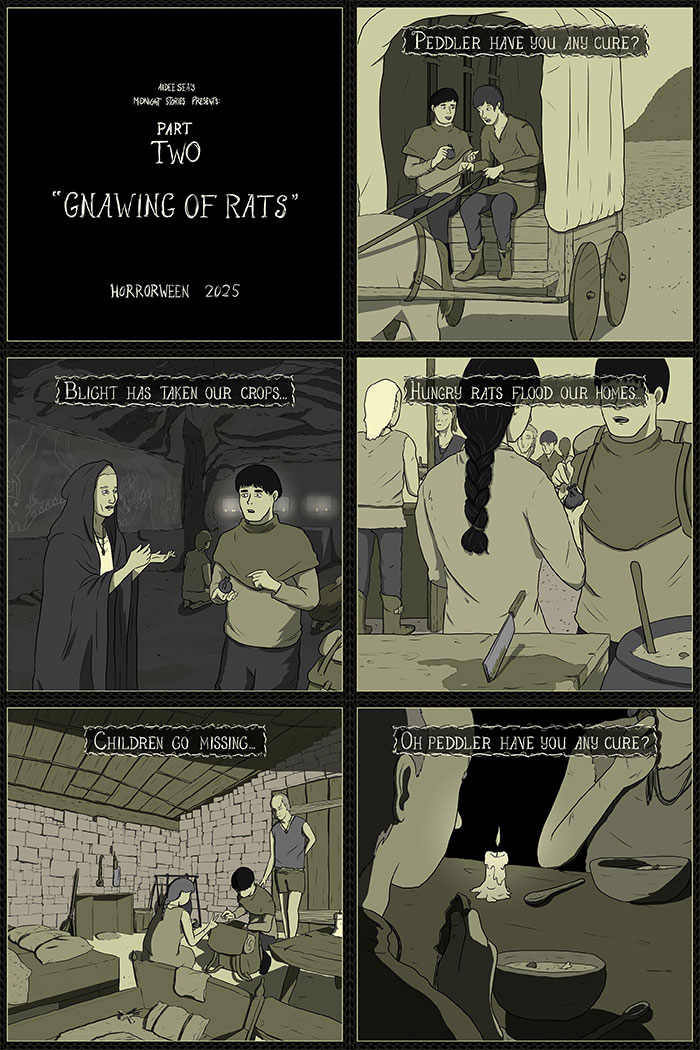 A série de quadrinhos Horrorween deste artista adiciona um toque inteligente ao terror clássico (19 novas fotos)