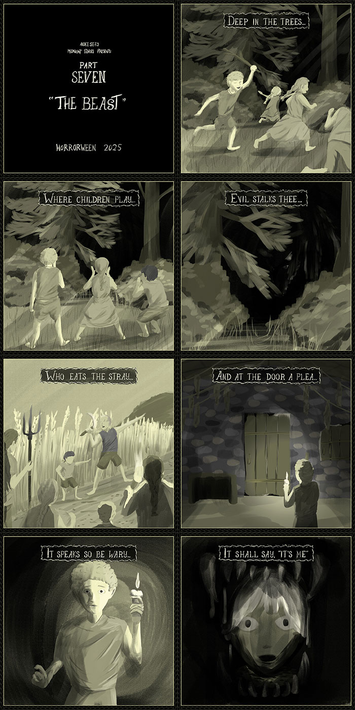 A série de quadrinhos Horrorween deste artista adiciona um toque inteligente ao terror clássico (19 novas fotos)