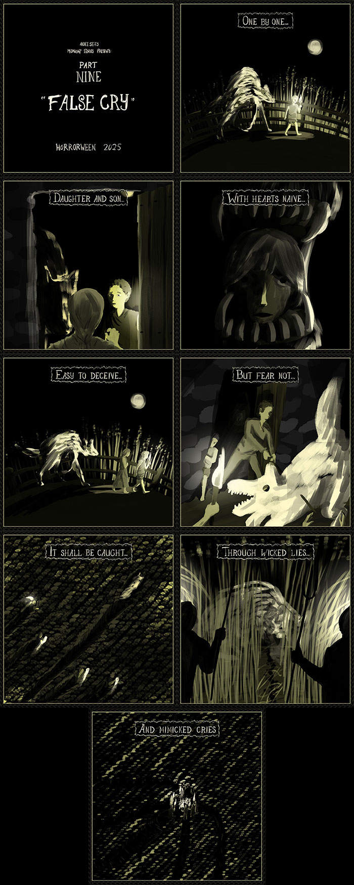 A série de quadrinhos Horrorween deste artista adiciona um toque inteligente ao terror clássico (19 novas fotos)