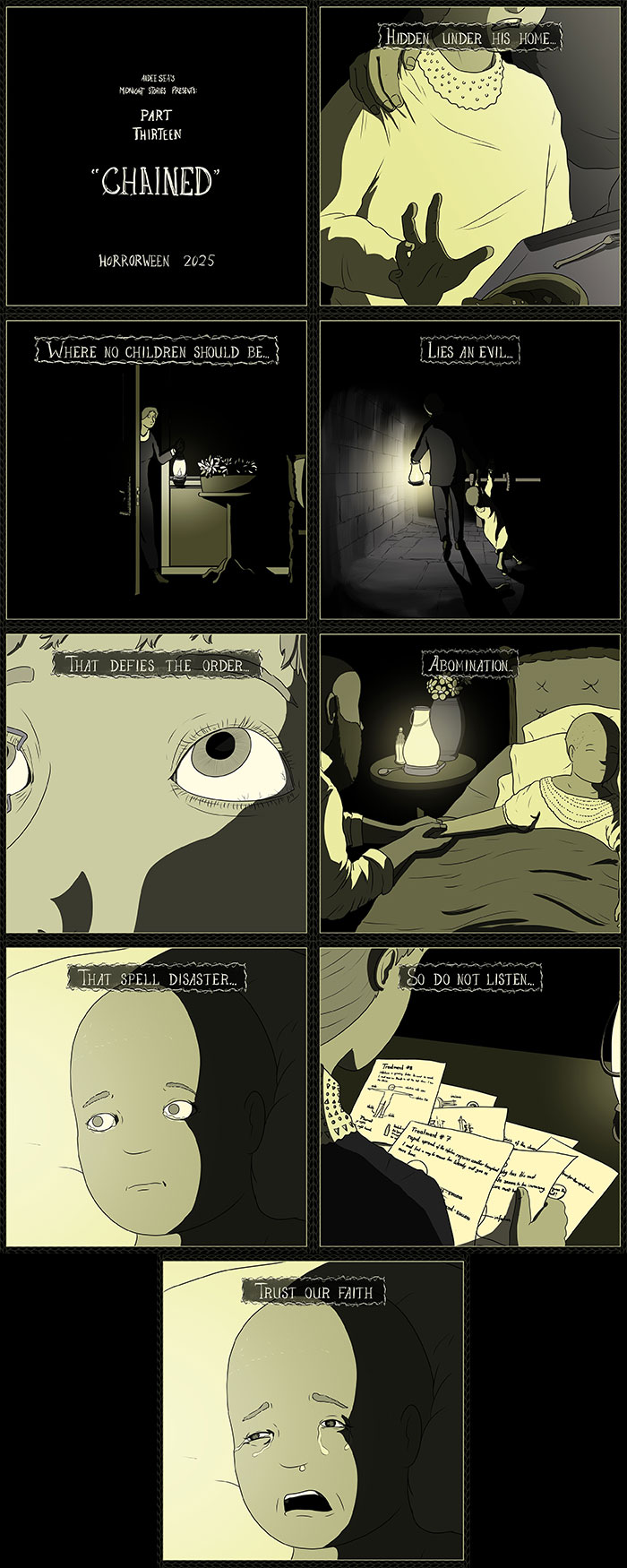 A série de quadrinhos Horrorween deste artista adiciona um toque inteligente ao terror clássico (19 novas fotos)