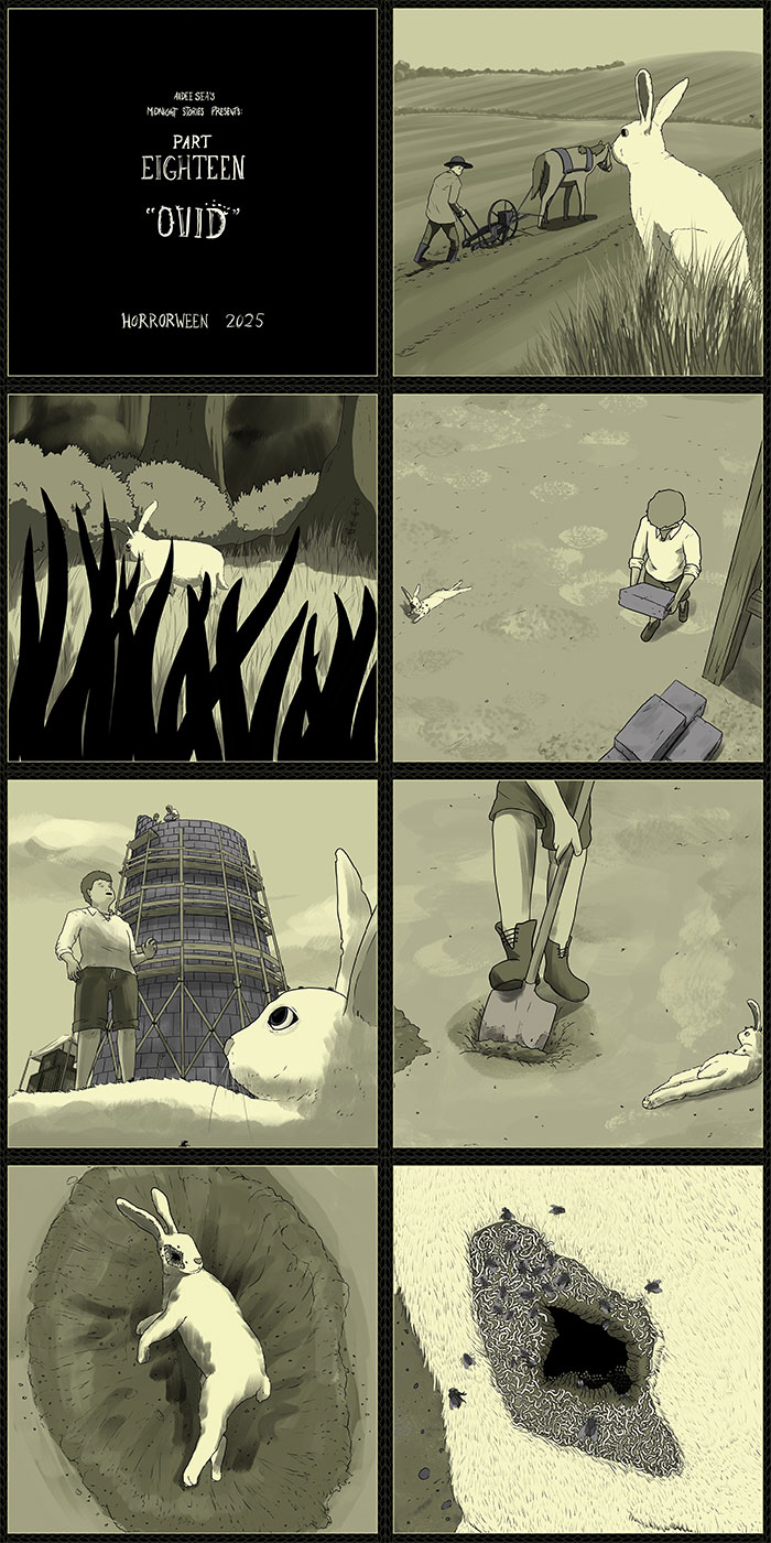 A série de quadrinhos Horrorween deste artista adiciona um toque inteligente ao terror clássico (19 novas fotos)