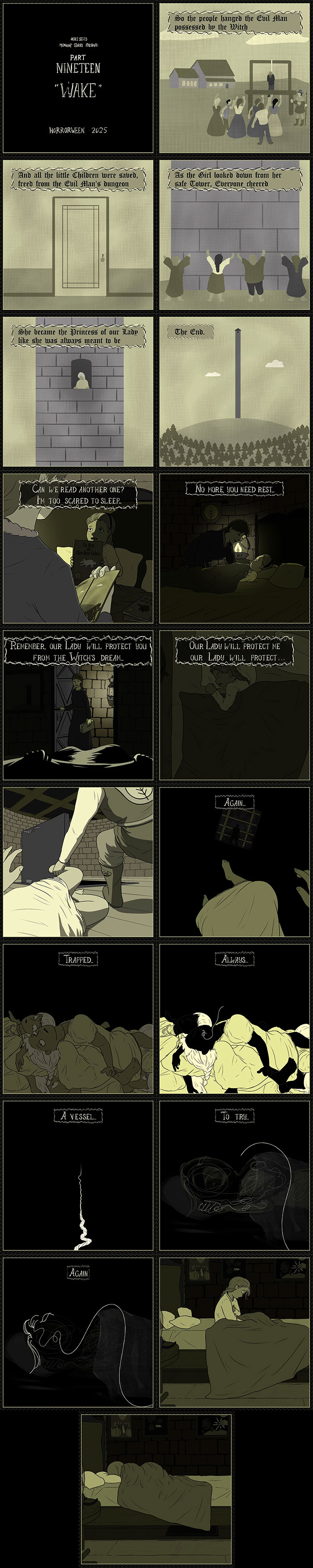 A série de quadrinhos Horrorween deste artista adiciona um toque inteligente ao terror clássico (19 novas fotos)