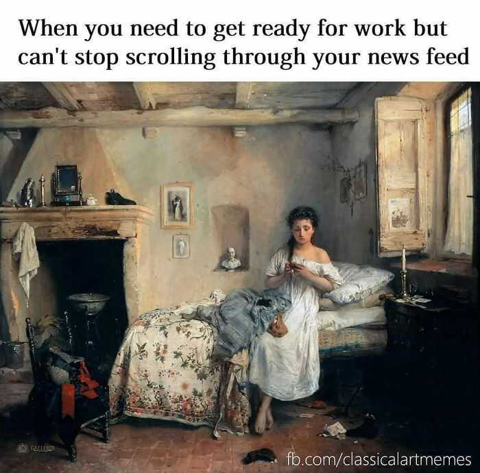 This Page With Over 700k Followers Turns Classical Paintings Into Relatable And Hilarious Memes