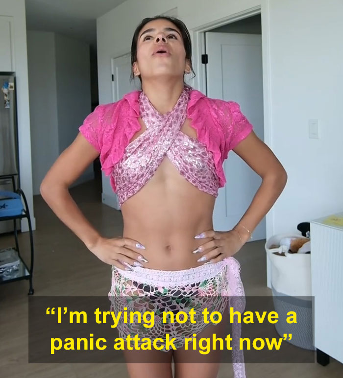 Influencer Spirals Out In Viral Video As She Tries On Stylist's Bizarre Coachella Outfits