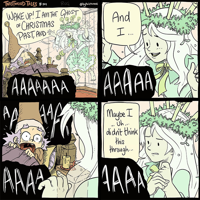 35 ‘Twistwood Tales’ Comics That Are Wholesome On The Surface And Weirdly Real Underneath (New Pics)