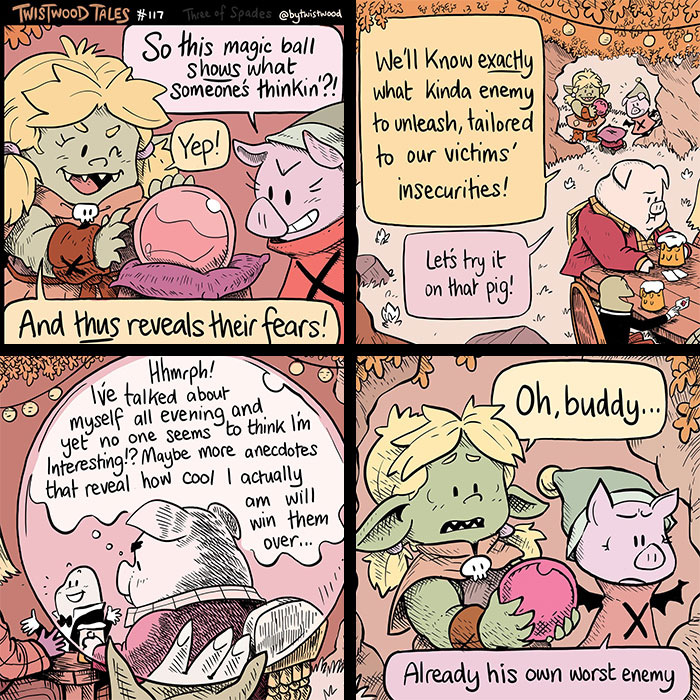 35 ‘Twistwood Tales’ Comics That Are Wholesome On The Surface And Weirdly Real Underneath (New Pics)