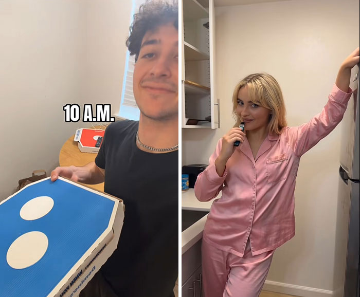 "Tão nojento": O vídeo do 'Dia da minha vida com Sabrina Carpenter' do homem provoca reação online "Tão nojento": O vídeo do 'Dia da minha vida com Sabrina Carpenter' do homem provoca reação online