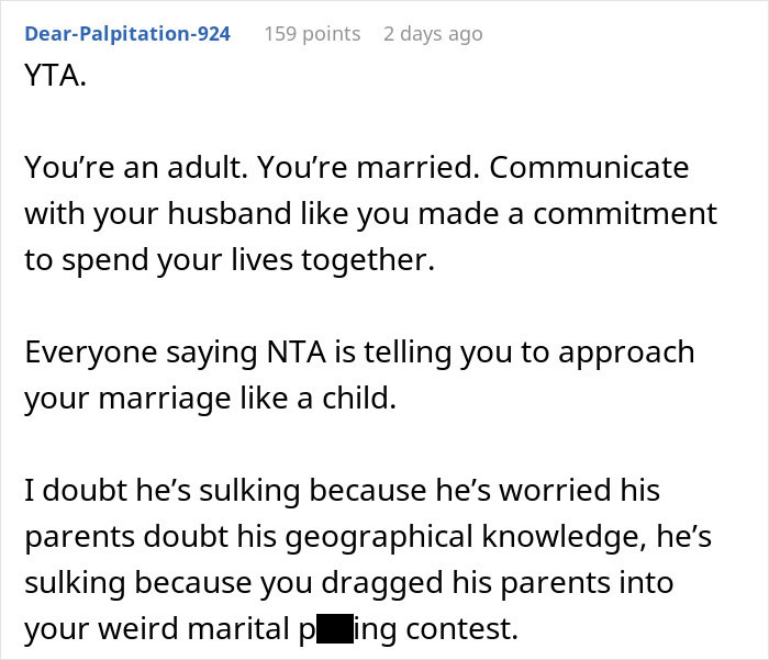 Man Upset Spouse Stopped Telling His Parents About Their Vacation Because He Interrupted Them Man Upset Spouse Stopped Telling His Parents About Their Vacation Because He Interrupted Them
