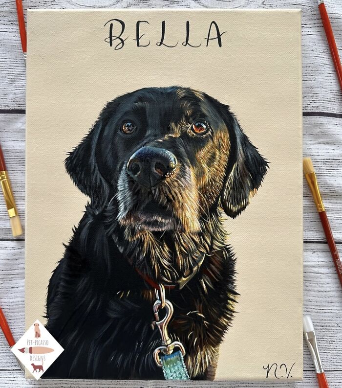This Artist Paints Incredibly Detailed Pet Portraits That Owners Can Treasure Forever (33 Pics)