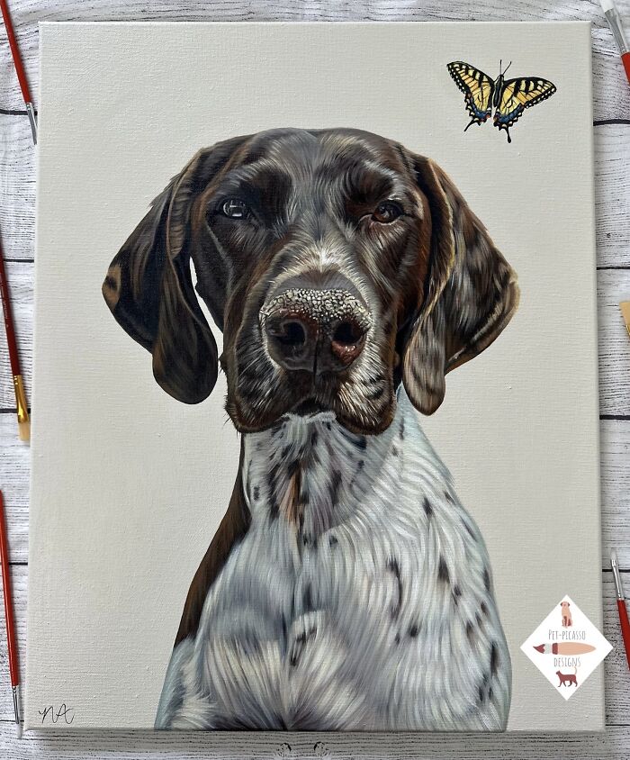 This Artist Paints Incredibly Detailed Pet Portraits That Owners Can Treasure Forever (33 Pics)
