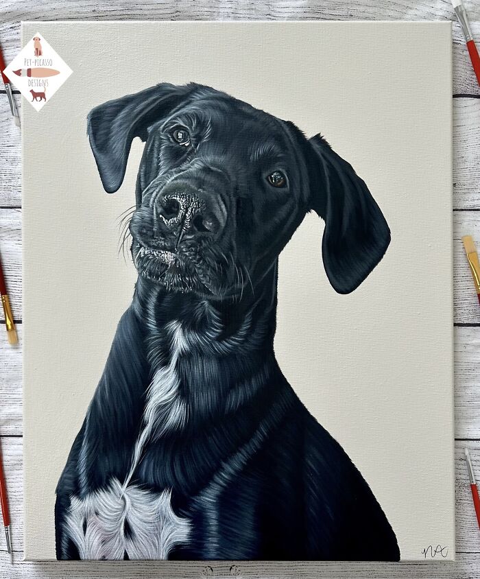 This Artist Paints Incredibly Detailed Pet Portraits That Owners Can Treasure Forever (33 Pics)