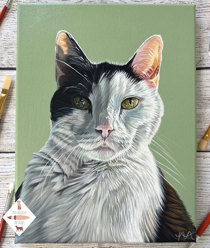 This Artist Paints Incredibly Detailed Pet Portraits That Owners Can Treasure Forever (33 Pics)