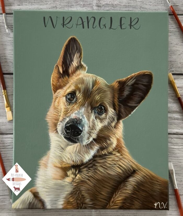 This Artist Paints Incredibly Detailed Pet Portraits That Owners Can Treasure Forever (33 Pics)